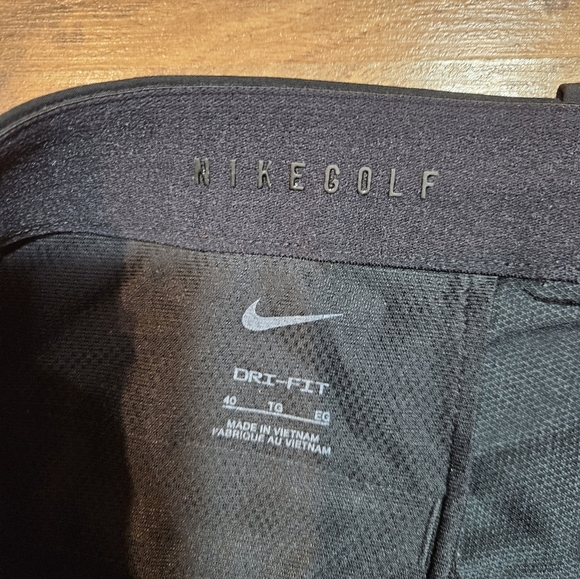 Nike Golf Dri-FIT Shorts Men’s Size 40 Black Flat Front Lightweight Performance - Picture 2 of 8
